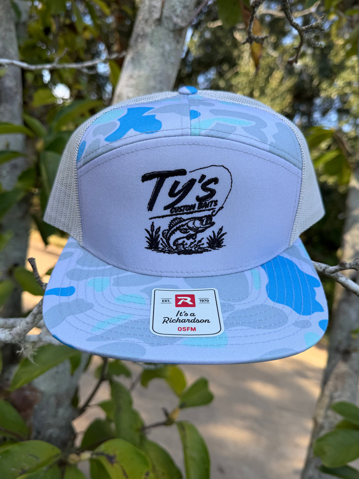 Blue Camo Mesh Back Hat